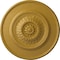 Ekena Millwork Floral Ceiling Medallion, Hand-Painted Iridescent Gold, 23 1/2"OD x 2 3/4"P CM23FLIGS - alternate 1